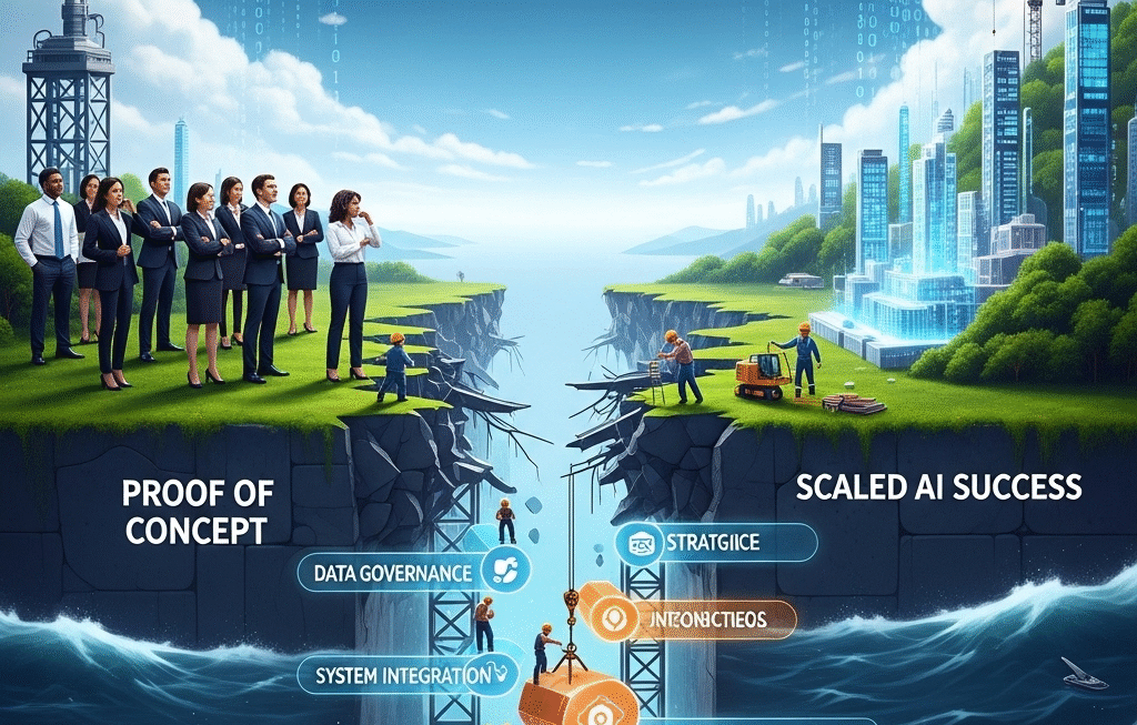 Discover why most AI projects stall after proof of concept. Learn the critical strategies for successful AI implementation in the crucial first 90 days.