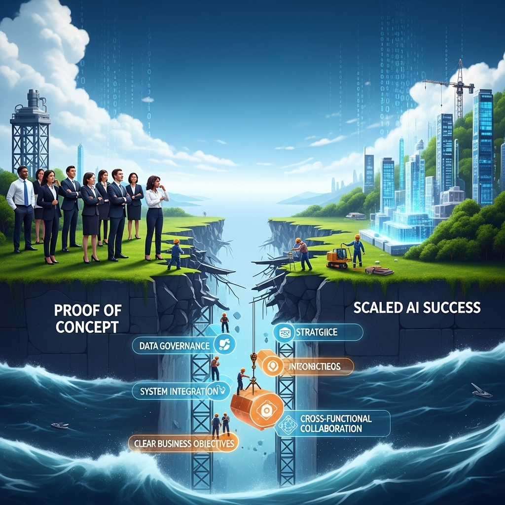 Discover why most AI projects stall after proof of concept. Learn the critical strategies for successful AI implementation in the crucial first 90 days.